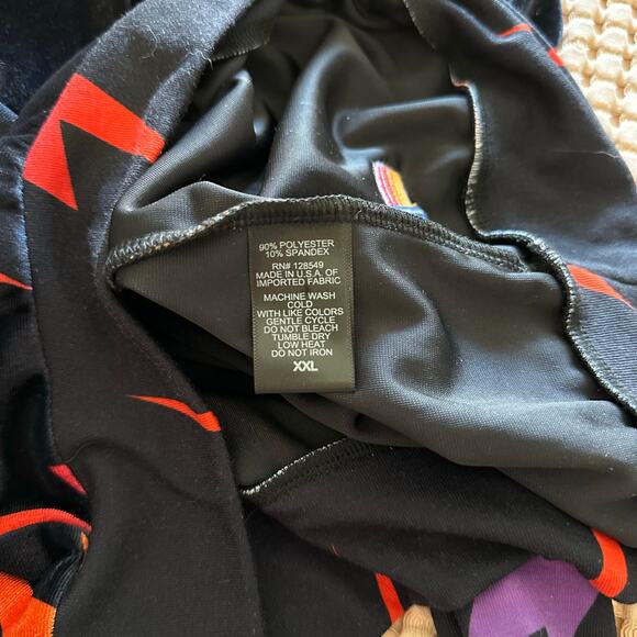 Women's Aviator Nation Black Velvet Lightning Bolts Sweater Size XXL - Picture 6 of 8